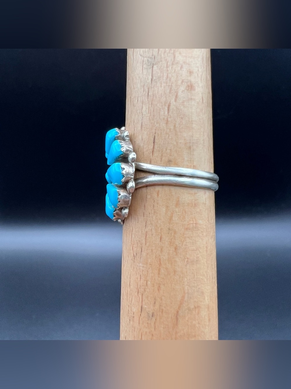 Native American Flower Cluster Ring - Picture 3 of 7
